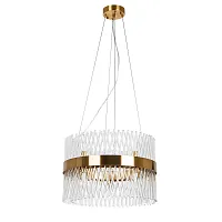 Люстра подвесная Акапулько (Acapulco) A1073LM-10PB Arte Lamp прозрачная на 10 ламп, основание медь в стиле современный Люстра подвесная Акапулько (Acapulco) A1073LM-10PB Arte Lamp прозрачная на 10 ламп, основание медь в стиле современный